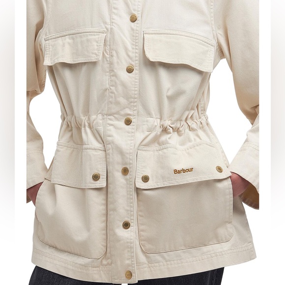 Barbour- Maeva-Utility Jacket, Cream-Size 10 - Picture 16 of 16